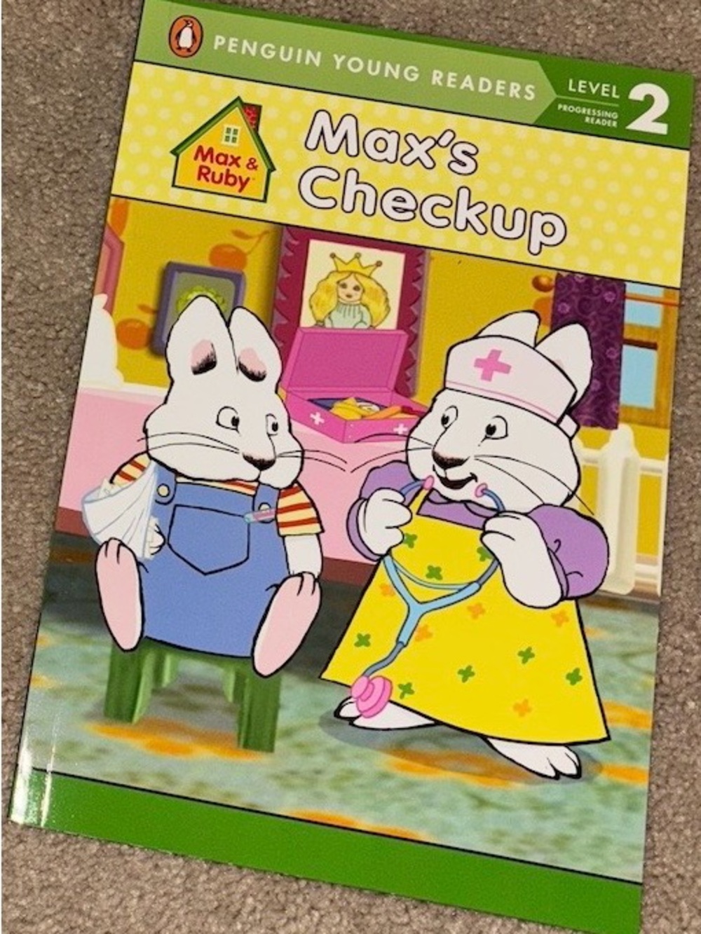 Max & Ruby "Max's Checkup" Penguin Young Readers Level 2 - Yellow Cover - Picture 1 of 1